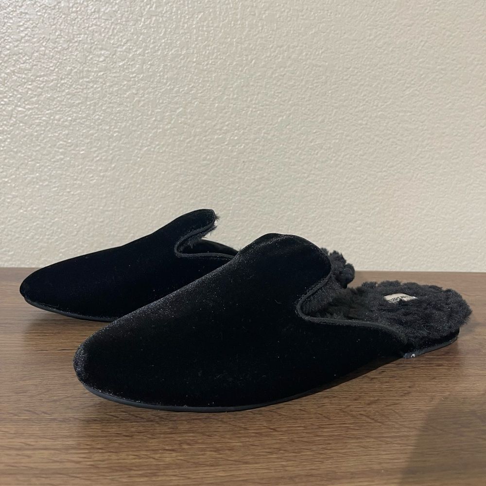 Birdies Black Velvet Sandals